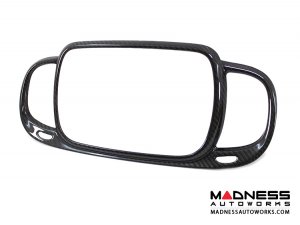 FIAT 500 Audio System Frame Cover - Carbon Fiber